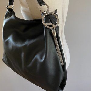 Jimmy Choo Large Callie Tassel Leather Hobo Bag